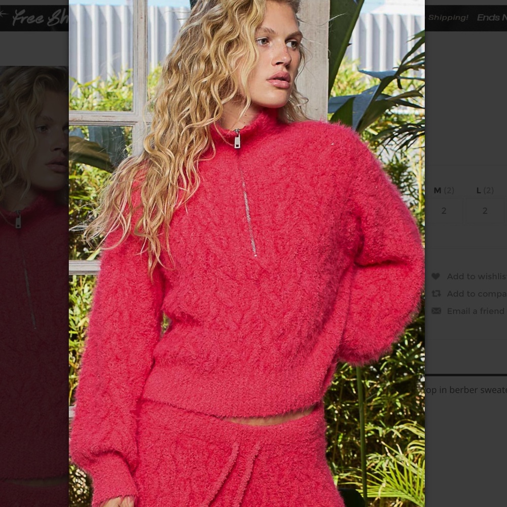 🎉 POL “ Francesca 2 “ POL Berber 2 PIECE Sweater SET 63 87A